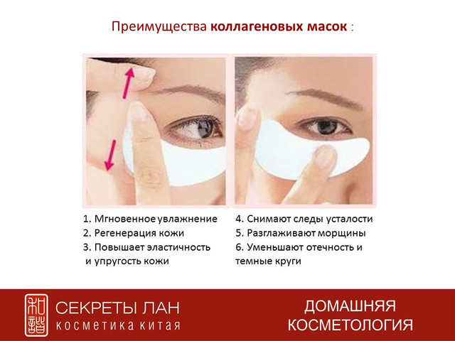 Mondsub маска коллагеновая для кожи вокруг глаз с биозолотом